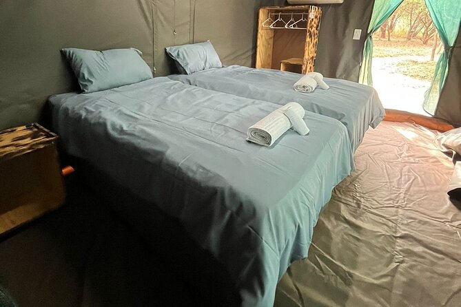 4 Day Dumela Tented Camp at Kruger National Park - Day 1: Airport pickup, Dumela Camp, and a Blue Canyon sunset