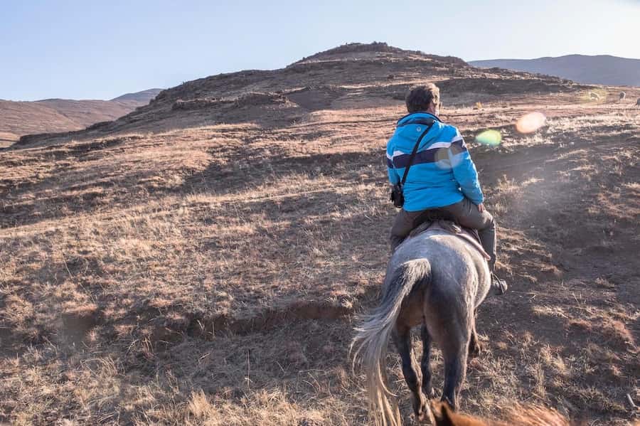 4x4 into Lesotho From Underberg - Horse Ride / Village Life - Riding a Basotho Pony Across the Highlands