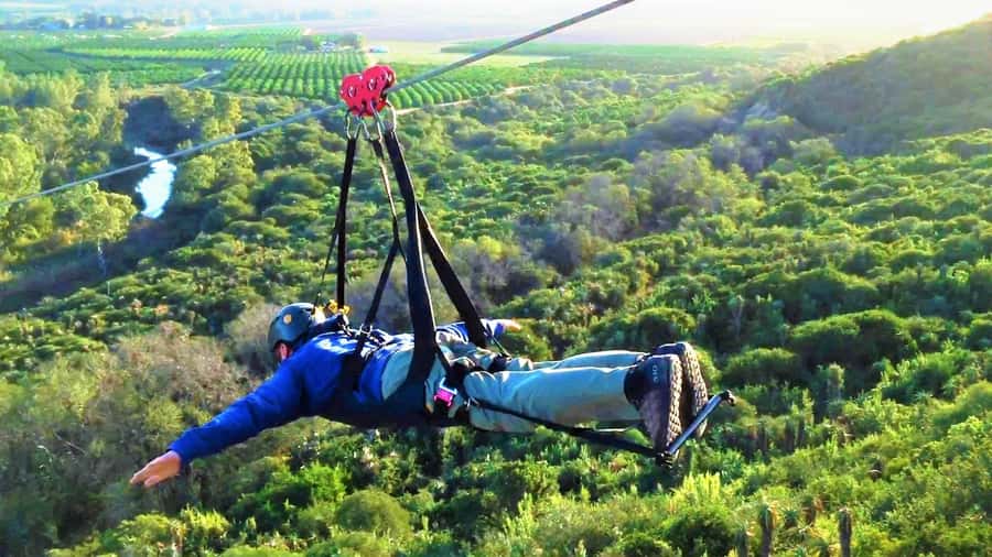 Adrenalin Addo Adventure Park: Superman Zipline - A Superman launch near Addo Elephant National Park