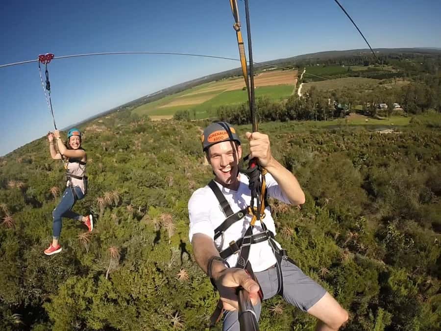 Adrenalin Addo Adventure Park: Zip Line and Giant Swing - Launching from the 70-meter tower