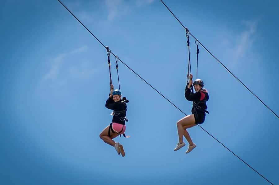 Adrenalin Addo Adventure Park: Zip Line and Giant Swing - Crossing the Sundays River before the rides