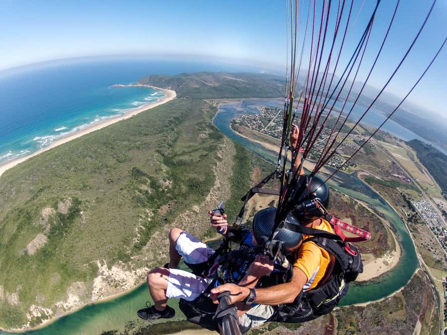 Adventure Tandem Paragliding Flight - The Views Near George, Mossel Bay, and Wilderness
