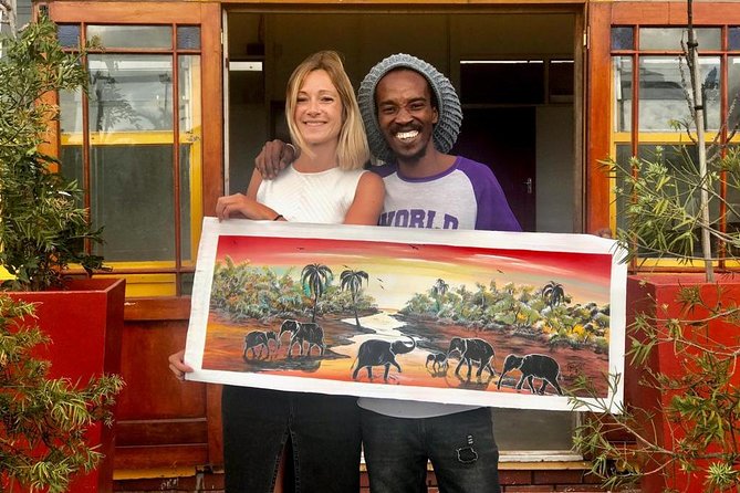 African Art Workshop - Painting with Tozamile Mnapu in Langa