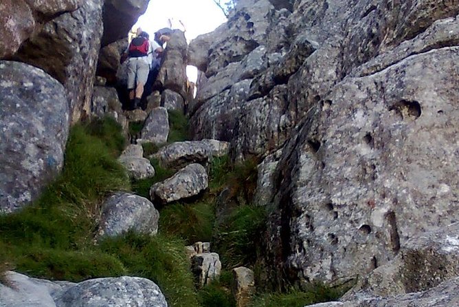 An exciting scramble on Table Mountain - The views beneath the cable car