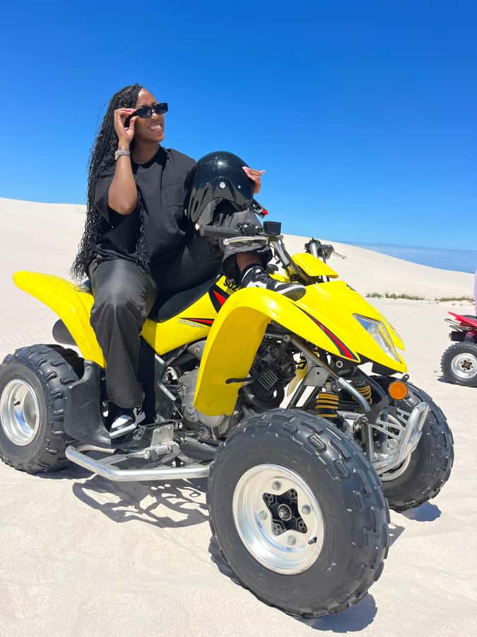 ATV Atlantis dunes: PHOTOSHOOT & VIDEOS - Sandboarding adds a second way to use the dunes