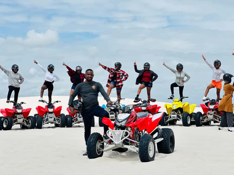 Cape Town: Atlantis Dunes Quad Bike and Photo Stop - Riding across the white Atlantis Dunes
