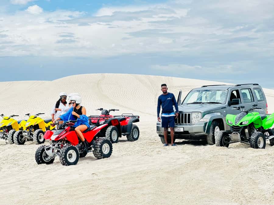 Cape Town: Atlantis Dunes Quad Bike Tour and Photo Session - Following the guide across the reserve