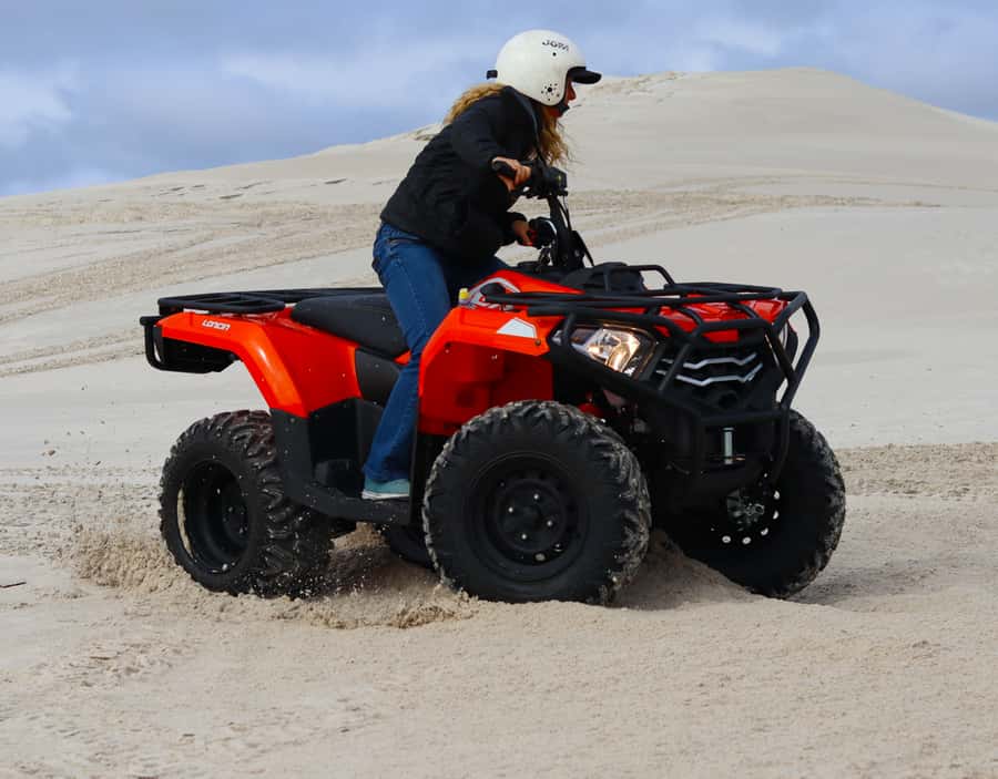 Cape Town: Atlantis Dunes Quad Biking & Glam Sandboarding - Sandboarding without the uphill punishment