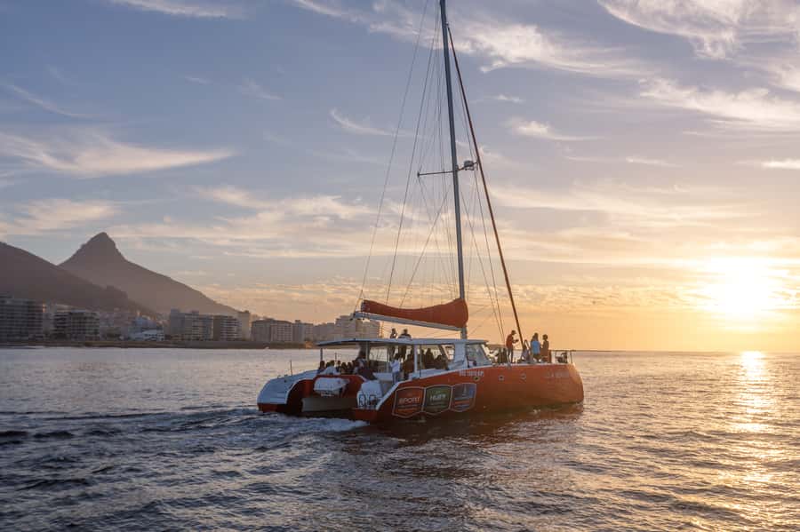 Cape Town: Catamaran Champagne Sunset Cruise - Heading Toward Clifton Beach