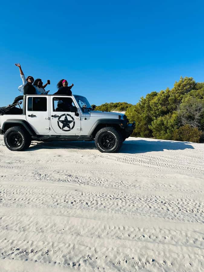 Cape Town Desert Thrills: Dune Jeep Venture - The base camp, drinks, and sandboarding
