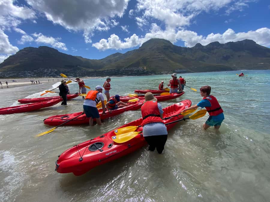 Cape Town: Guided Kayak Tour - Paddling across the bay toward Chapman’s Peak