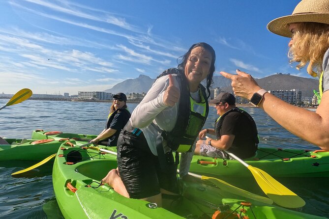 Cape Town Sea Kayaking Adventure launching from V&A Waterfront - The Atlantic Seaboard route and its mountain views