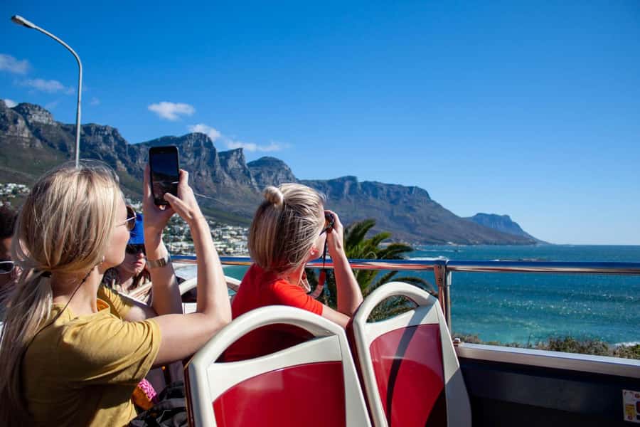 Cape Town: Table Mountain Cable Car, Hop-On Hop-Off Bus Tour - The blue route, Camps Bay, and Constantia