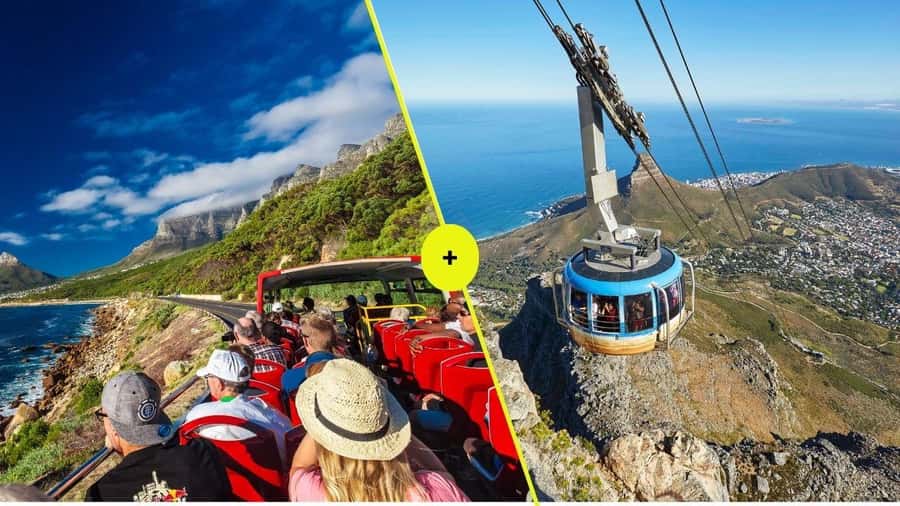 Cape Town: Table Mountain Cable Car, Hop-On Hop-Off Bus Tour - The cable car ride and the 360-degree summit