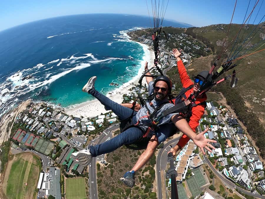 Cape Town: Tandem Paragliding Adventure - The view from Signal Hill toward the Atlantic