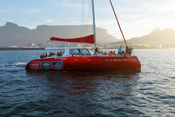 Catamaran Sunset Champagne Cruise Cape Town - Table Mountain from the water