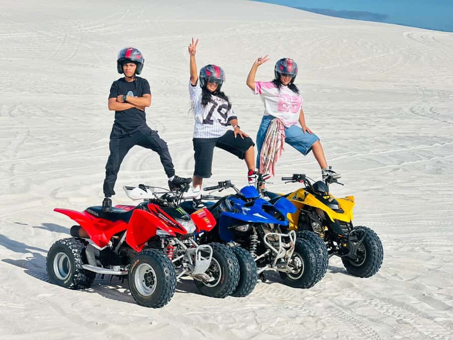 Dune Riders: Quad Bike Atlantis + Epic Photos! - Sandboarding on the slopes