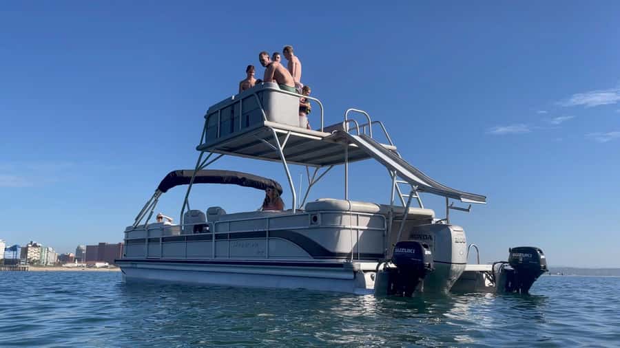 Durban: Pontoon Boat Harbor Cruise - Durban’s beachfront from the water