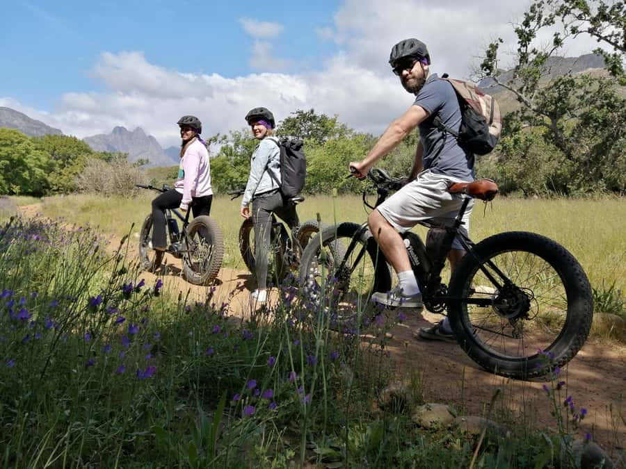 E-Bike & Hike Jonkershoek - E-biking along Jonkershoek Road