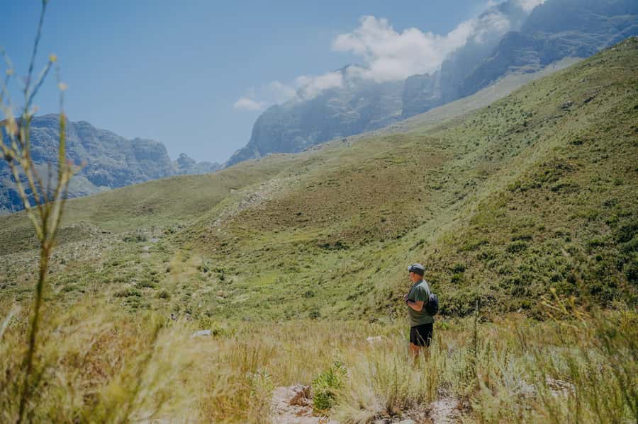 E-Bike & Hike Jonkershoek - Hiking to the first waterfall