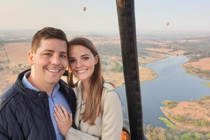 Exclusive Classic Flight for Two - A traditional toast after landing