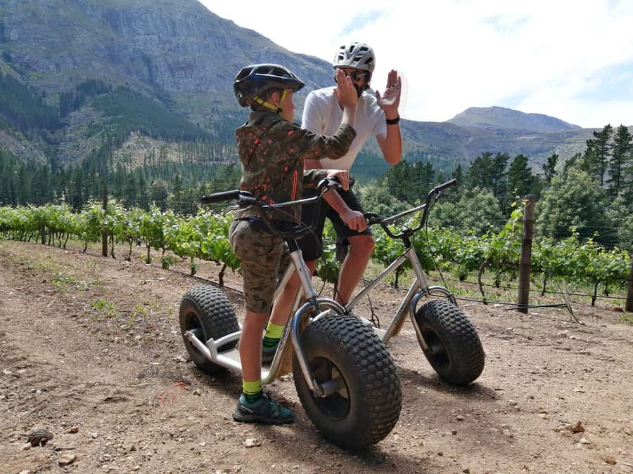 Franschhoek: Downhill Scooter Tour - The 10-minute vehicle ride and practice section
