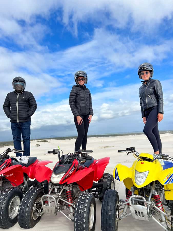 From Cape Town: Quad Bike Sand Dunes, Transport Included - Riding across the open dunes