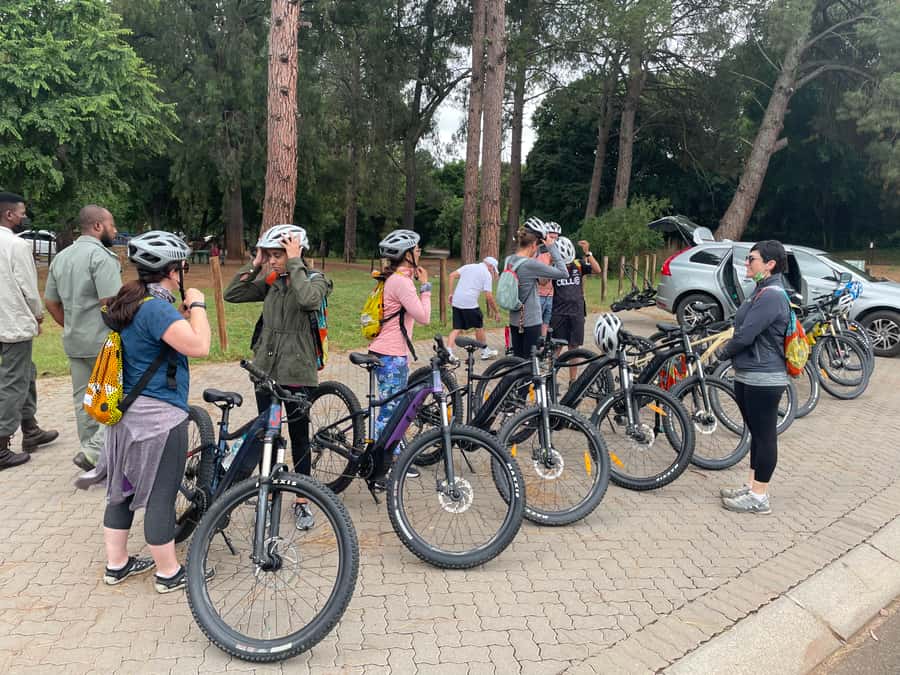 From Pretoria: E-Bike in the wild with game near Jo'burg - Groenkloof’s Caves, Springs and Human Story