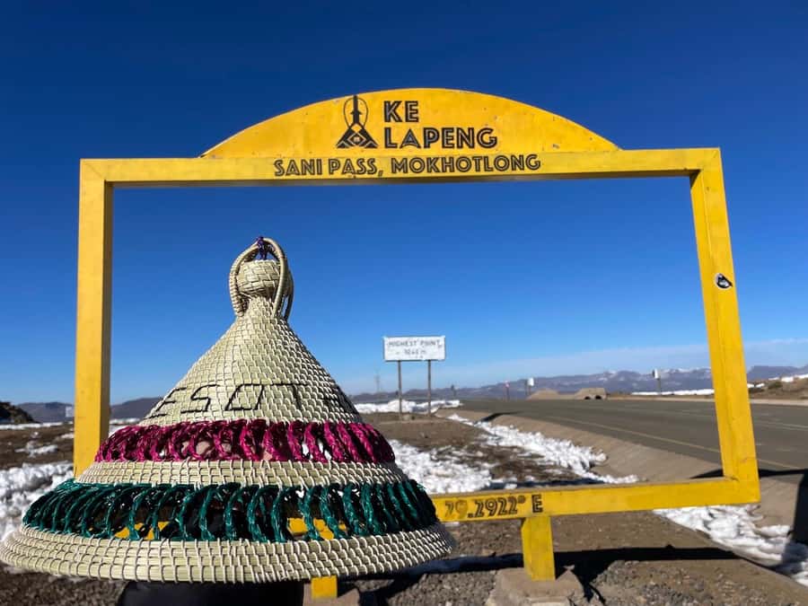 From Underberg: Extended Lesotho Day Tour - 9.5hrs - Black Mountain and the view toward Thabana Ntlenyana