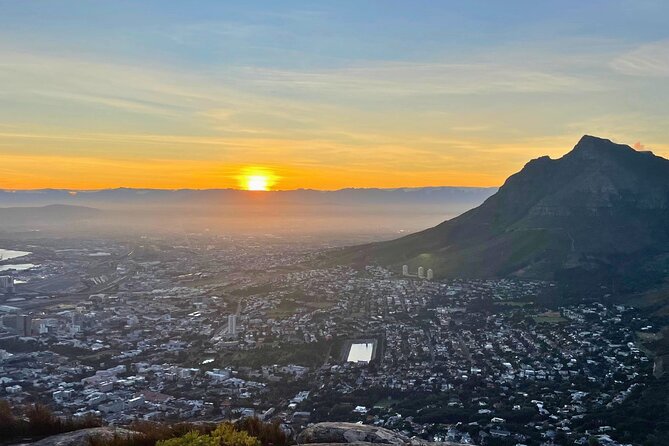 Guided Sunset/Sunrise Hike on Lions Head,Cape Town (Hotel Pickup) - Reaching the summit before the light changes