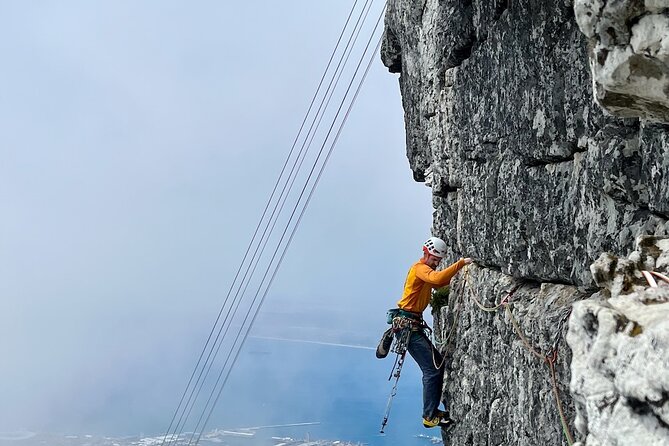 Half-Day Rock-Climbing on Table Mountain - Rappelling down to the route