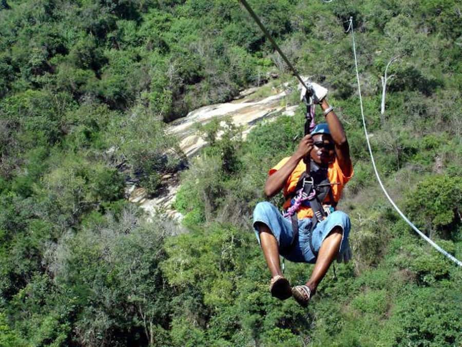 Hazyview: 2.5-Hour Sabie River Zip Line Experience - The first cable section and the moment you leave the platform