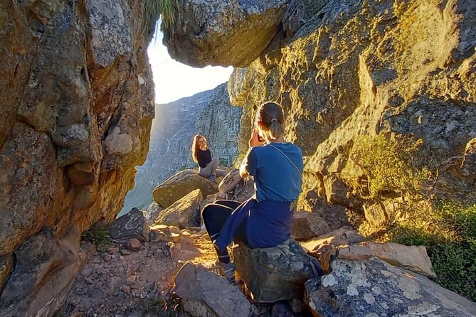 Hiking Table Mountain via India Venster Morning Hike - The Ledge offers a welcome pause
