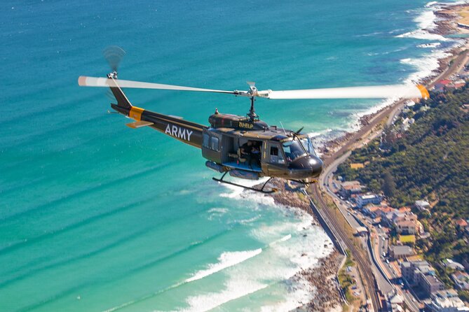 Huey Army Helicopter Adventure Flight in Cape Town - Arriving at Sport Helicopters Cape Town