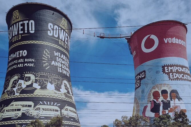 Johannesburg and Apartheid Museum and Soweto Guided Full-Day Tour - Orlando Towers add color and energy