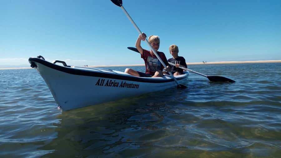Kayaking Jeffreys Bay - A short lesson, then independent paddling