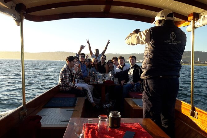 Knysna Boat Cruise aboard Coquette - Crossing Knysna Lagoon toward the Heads
