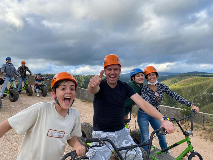 Knysna: Downhill Forest Scootour Adventure - From Thesen Island to the forest start