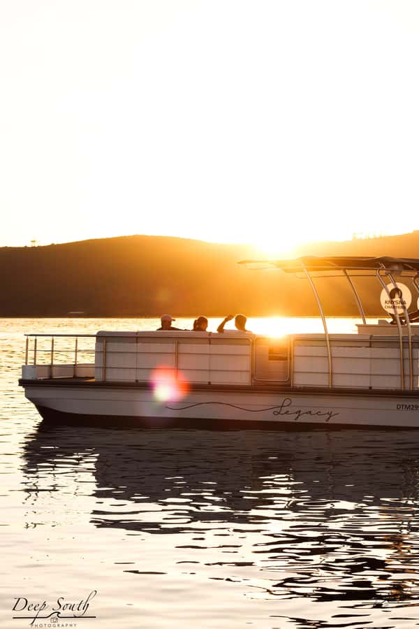 Knysna: Wine & Oyster Luxury Lounger Sunset Cruise - A sunset cruise built around slowing down