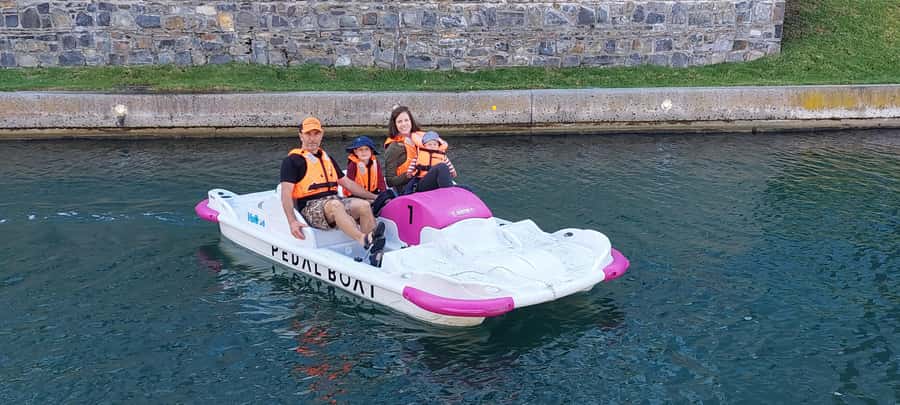 Pedal Boat Ride V&A Waterfront - Cape Town - A quiet canal ride in the middle of the Waterfront