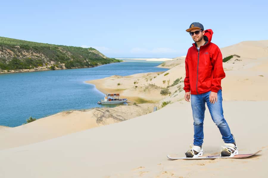 Port Elizabeth: Sandboarding with Short Boat Trip - Reaching the Alexandria Dune field