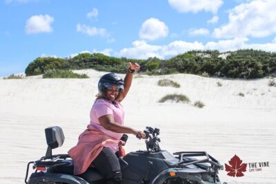 Quad bike in the Atlantis sand dunes Cape Town
