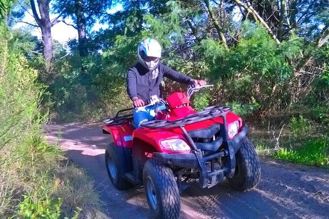 Quad Biking Fun Ride in Wilderness Garden Route - Learning the quad bike before the trail