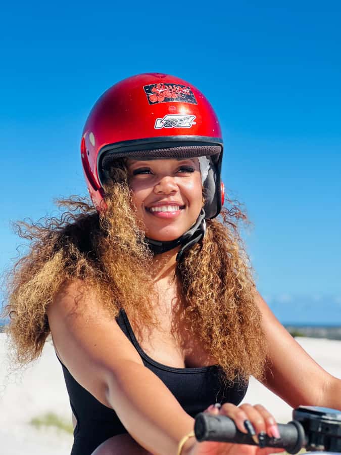 Quad Biking Tour , Atlantis dunes Capetown - Riding across the white sand of Atlantis Dunes