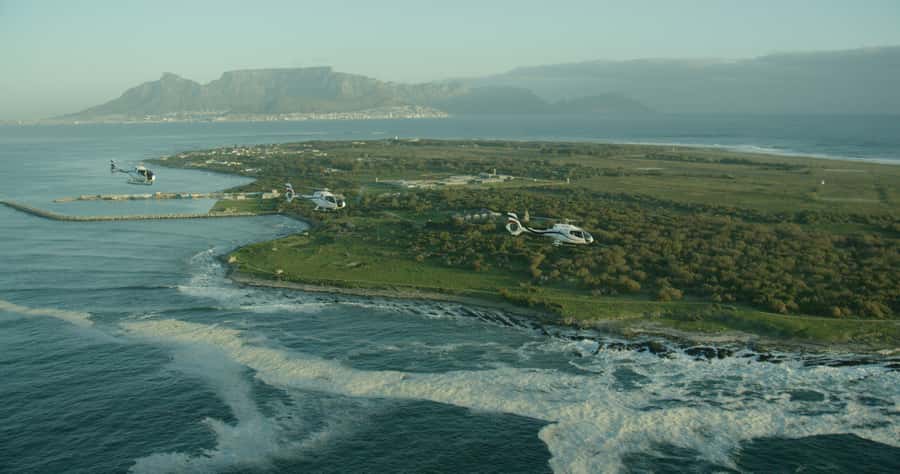 Robben Island By Air Scenic Helicopter Flight - From the V&A Waterfront to the open Atlantic