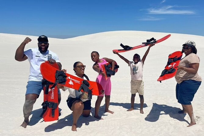 Sandboarding Atlantis Dunes Cape Town - Your first lesson on the sand