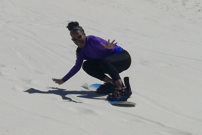 Sandboarding from Cape Town - Carving down the steep slopes