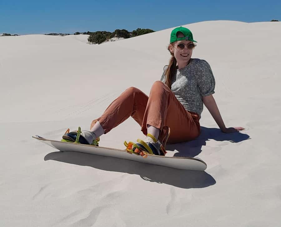Sandboarding in Cape Town for 2hours - Views toward Table Mountain and the coast