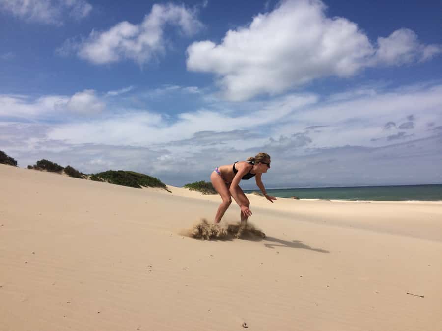 Sandboarding Jeffreys Bay - Sandboarding Jeffreys Bay: what the two-hour session feels like