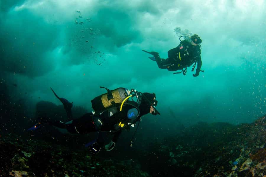 Scuba Dive in Cape Town: 2 Dives for certified divers - The surface break with hot chocolate and mountain views